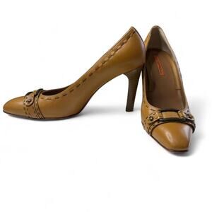 Via Spiga Leather Heels – Size 10 M Made in Italy